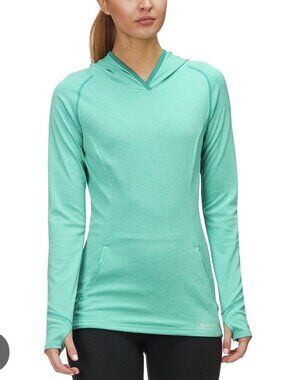 SIMMS Hoodie Women's S Solarflex Performance UPF Fishing Insect Shield Green